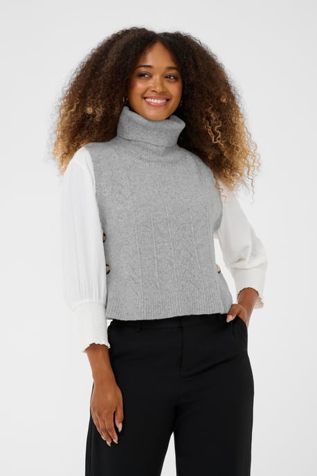 Strickpullover CRHoliday Strickpullover Straight fit light grey - Image 3