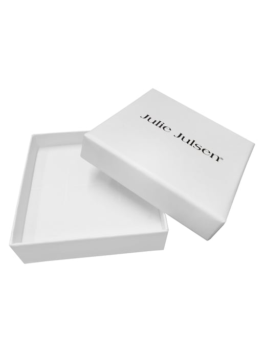 Julie Julsen Ohrstecker 925 Silber rhodiniert Zirkonia weiß - Image 2