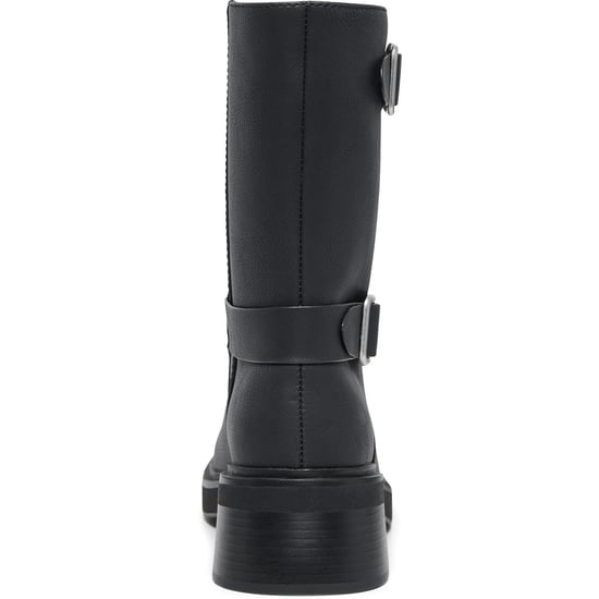 ONLY BUTTER-2 Polyurethan Damen Schwarze Absatz Stiefeletten bis zur Wadenmitte - Image 2