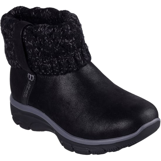Skechers Easy Going Cozy Weather 2 Textil Damen Schwarze Winter Stiefeletten - Image 1
