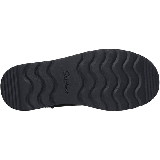 Skechers Keep Cozy Leder Damen Schwarz Winter Stiefeletten - Image 2