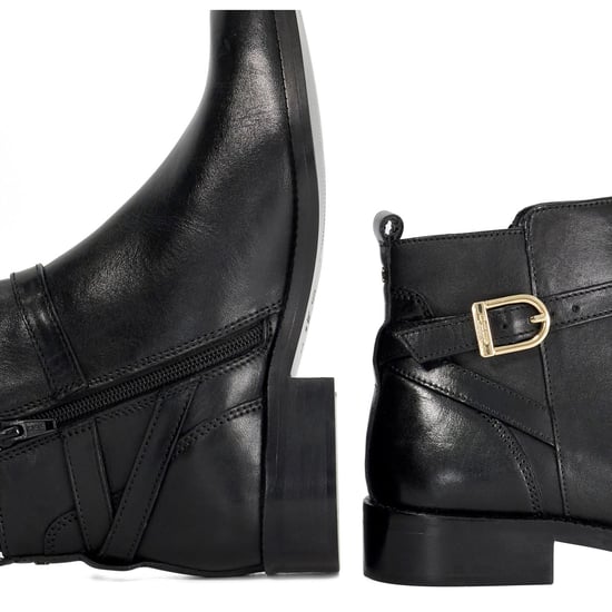Dune Pemma Leder Damenstiefel Schwarz - Image 5