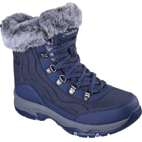 Skechers Trego Stormie Damen Navy Winter Stiefel - Image 1