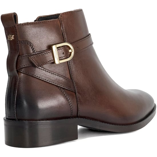 Dune Pemma Leder Damen Stiefel Braun - Image 2