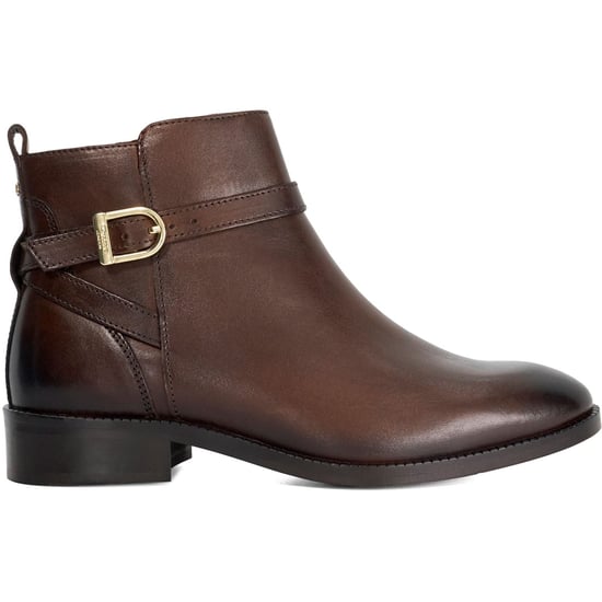 Dune Pemma Leder Damen Stiefel Braun - Image 4