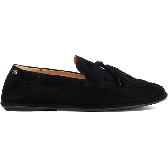 Dune Grounding Wildleder Damen Schwarz Slipper - Image 4