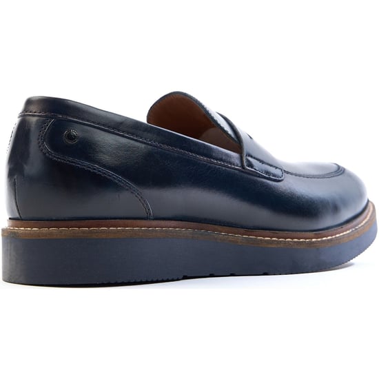 Base London Sid Leder Herren Slipper Navy - Image 2