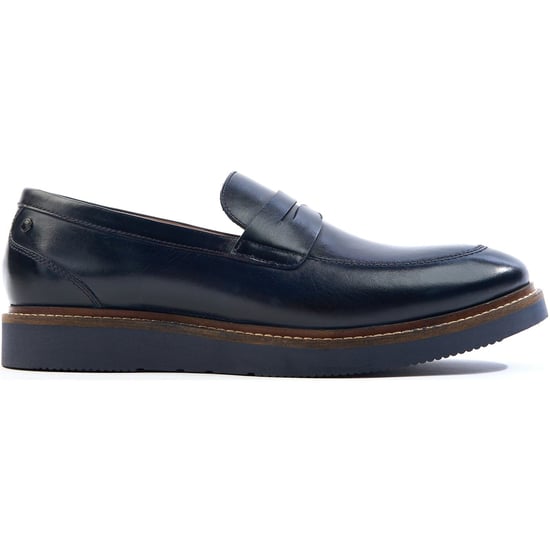Base London Sid Leder Herren Slipper Navy - Image 5
