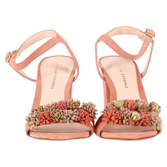 Loeffler Randall Sandaletten mit Quastenverz decoration in Pfirsichwildleder - Image 2