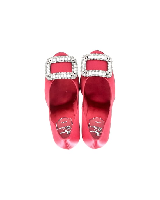 Roger Vivier Fragola Schnallenpumps aus rosa Satin - Image 5