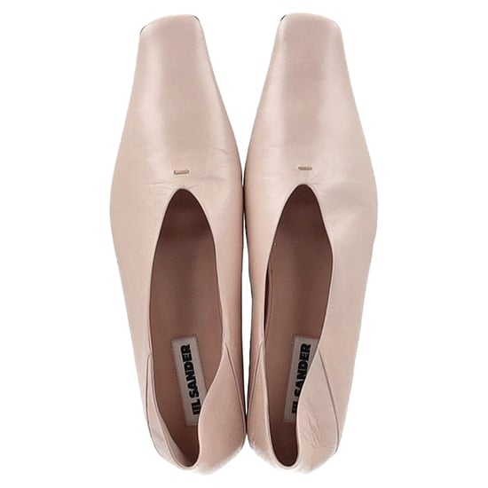 Jil Sander Ballerinas mit quadratischer Zehenpartie aus pinkfarbenem Leder - Image 3