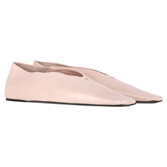 Jil Sander Ballerinas mit quadratischer Zehenpartie aus pinkfarbenem Leder - Image 4