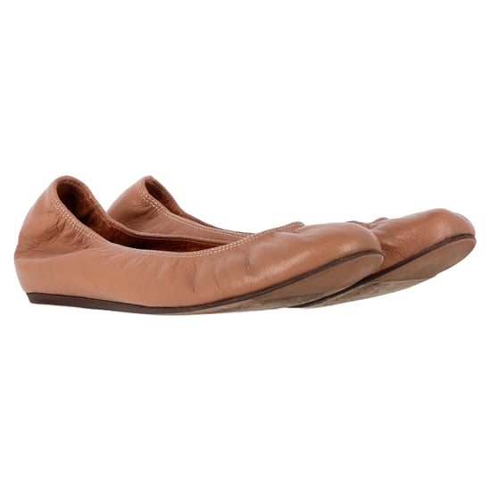 Lanvin Ballerinas mit runder Spitze aus braunem Leder - Image 4