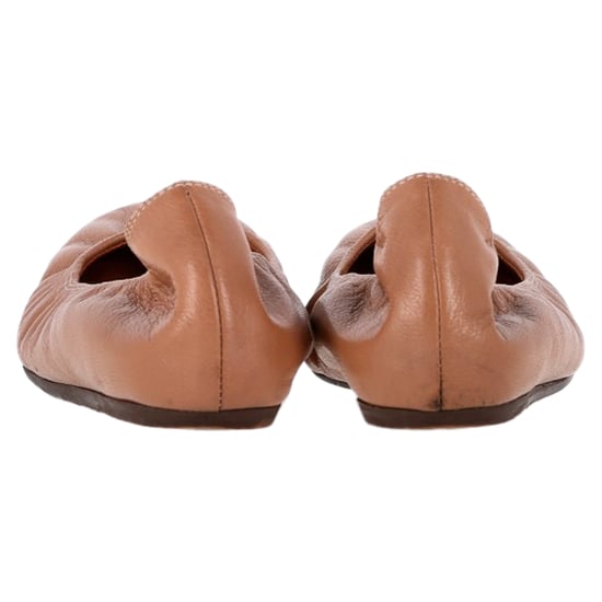 Lanvin Ballerinas mit runder Spitze aus braunem Leder - Image 5