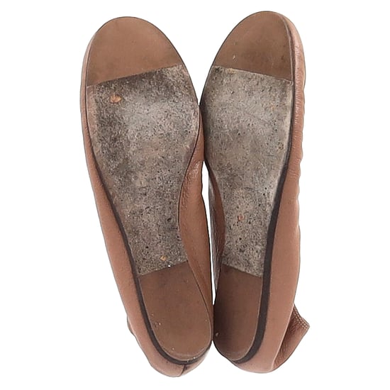 Lanvin Ballerinas mit runder Spitze aus braunem Leder - Image 6