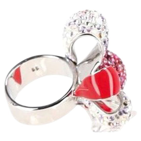 Swarovski Nirvana Schleifenring aus silbernem Metall - Image 2