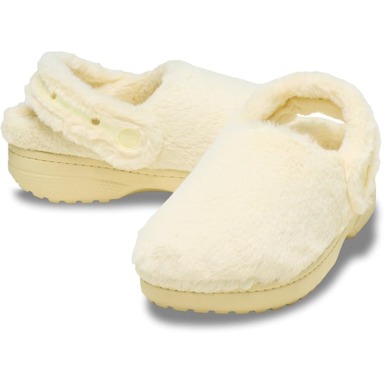 Crocs Classic Unfurgettable Polyester Damen Clogs in Vanille - Image 3