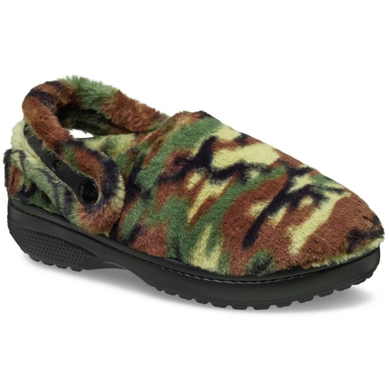Crocs Classic Unfurgettable Clog Polyester-Mix Herren Clogs in Armeegrün - Image 1