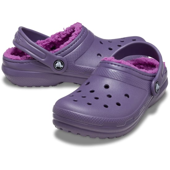 Crocs Classic Gefütterte Thermoplast Kinder Clogs in Nachtschatten - Image 3
