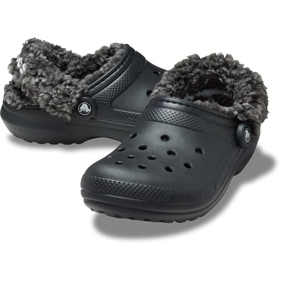 Crocs Classic Fleecegefütterte Thermoplastische Herren Clogs in Schwarz - Image 3
