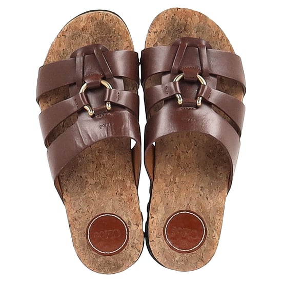 Chloé Owena Plateau Sandalen aus braunem Kalbleder - Image 3