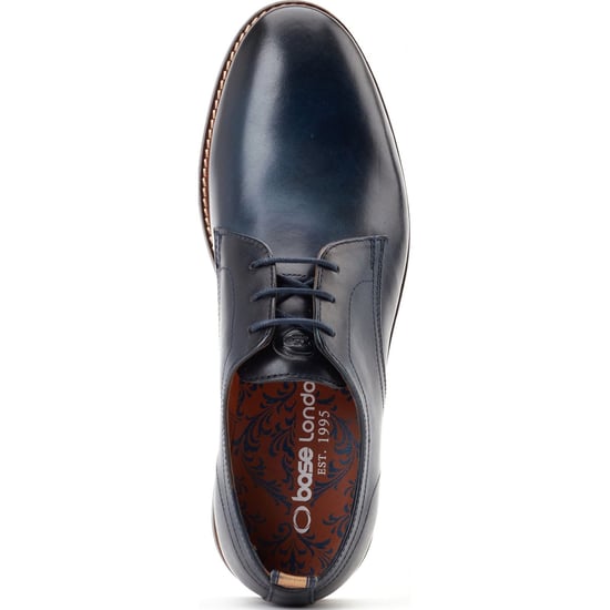Base London Roly Leder Herren Navy Schnürschuhe - Image 4