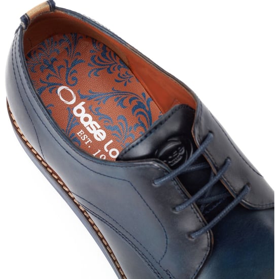 Base London Roly Leder Herren Navy Schnürschuhe - Image 6