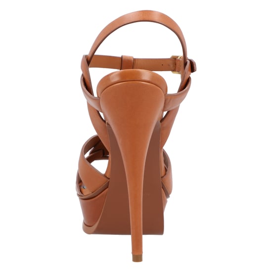 Saint Laurent Tribute Ledersandalen Braun - Image 3