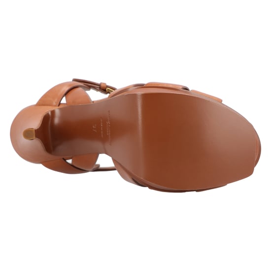 Saint Laurent Tribute Ledersandalen Braun - Image 4