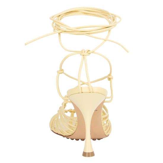 Bottega Veneta Gepunktete Ledersandalen Beige - Image 3