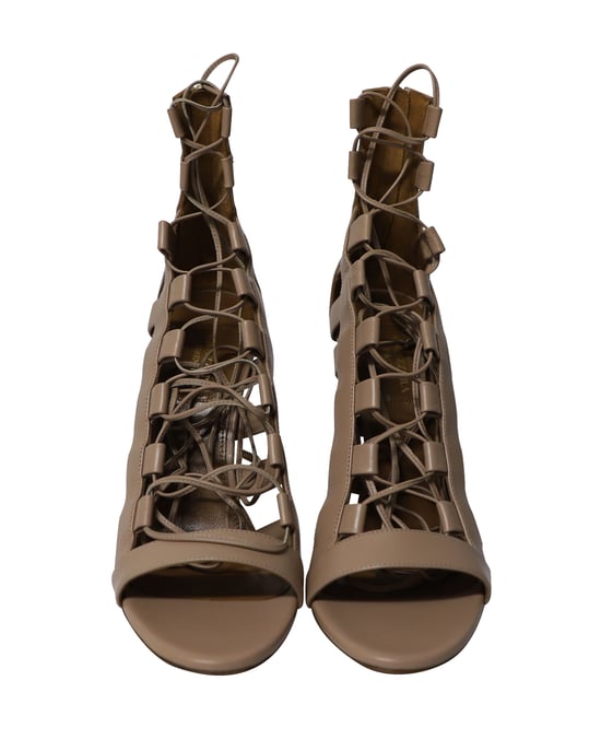 Aquazzura Schnürsandalen Amazon 105 aus nacktem Kalbsleder - Image 2