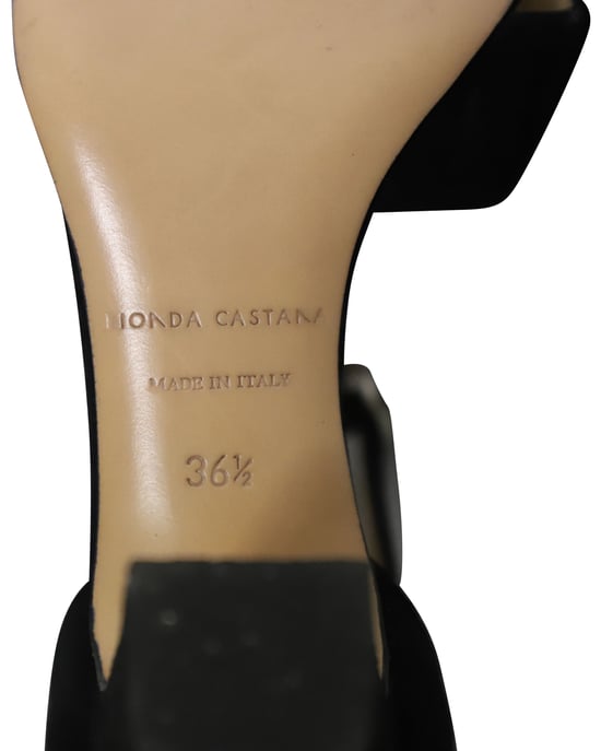 Bionda Castana – Maggie-Sandalen mit Kristallverzierung aus schwarzem Wildleder - Image 6