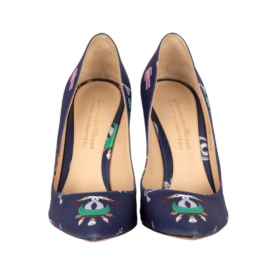 Gianvito Rossi Pumps mit Seidendruck – 10er - Image 2