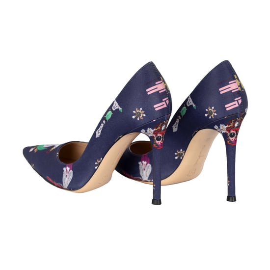 Gianvito Rossi Pumps mit Seidendruck – 10er - Image 3