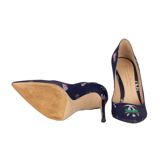 Gianvito Rossi Pumps mit Seidendruck – 10er - Image 4