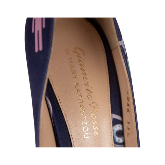 Gianvito Rossi Pumps mit Seidendruck – 10er - Image 6