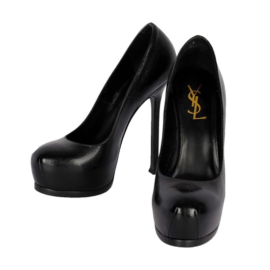 Saint Laurent Schwarze Lederpumps – 20er - Image 4