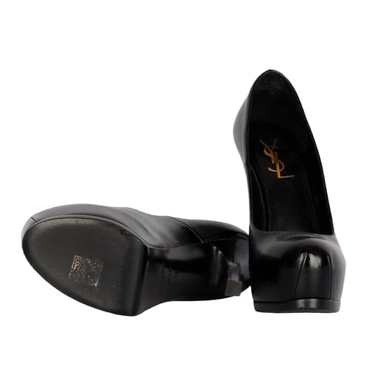 Saint Laurent Schwarze Lederpumps – 20er - Image 5