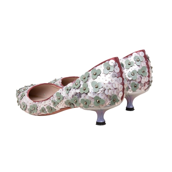 Loewe Pumps mit Blumenperlenverzierung – 20er - Image 2