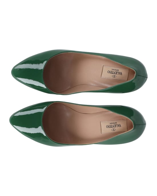 Valentino Plateaupumps aus grünem Lackleder - Image 5