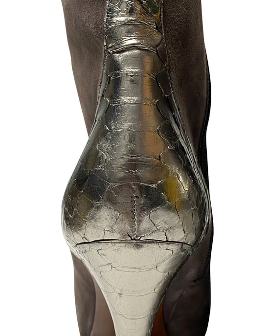Alexandre Birman Sockenstiefel aus braunem Wildleder - Image 5