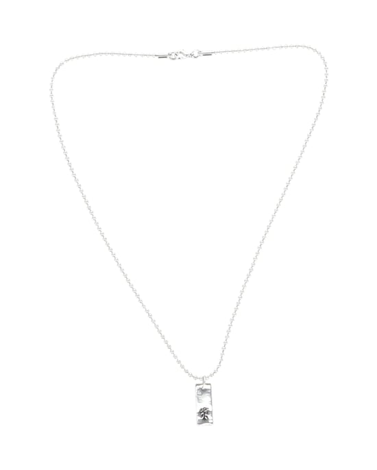 Marc by Marc Jacobs – Halskette „Copiosus“ mit lateinischem Spruch aus versilbertem Messing - Image 2