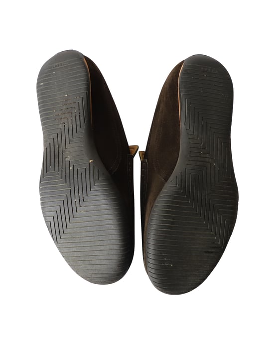 Hermes Klassische Slipper aus braunem Wildleder - Image 6