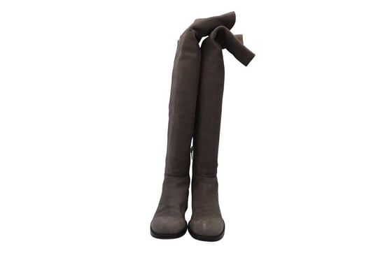Knielange Stiefel von Jimmy Choo aus braunem Wildleder - Image 2