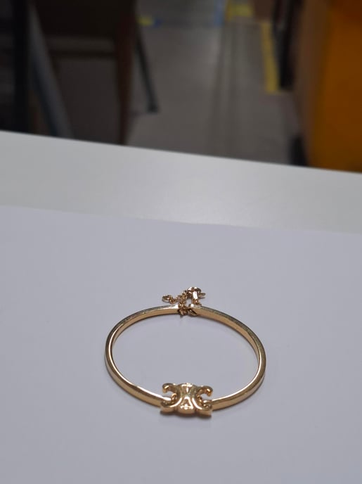 Celine Triomphe Gelenkarmband aus goldfarbenem Metall - Image 4