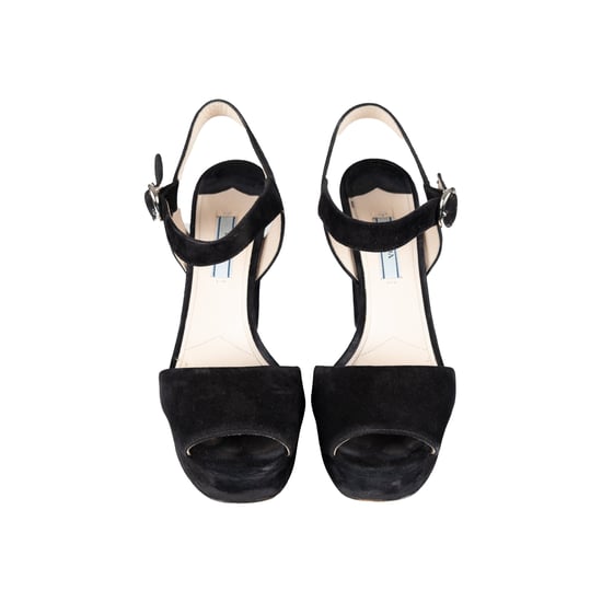 Prada Wildleder-Pumps mit offener Spitze – 10er - Image 3