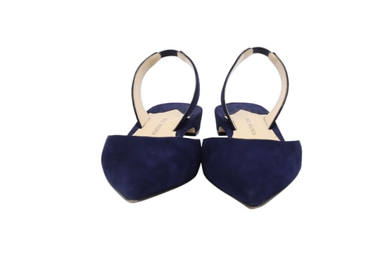 Paul Andrew Rhea 15 Slingback-Sandalen aus marineblauem Wildleder - Image 2