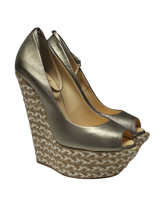Giuseppe Zanotti Cumber 105 Keilabsatz aus goldenem Leder - Image 3