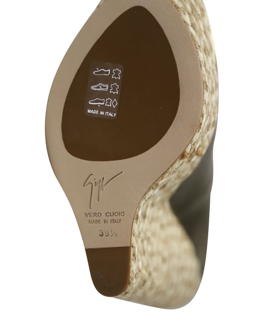 Giuseppe Zanotti Cumber 105 Keilabsatz aus goldenem Leder - Image 4