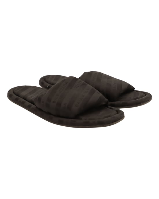 Balenciaga Hotel Line Slides aus schwarzem Acryl - Image 2
